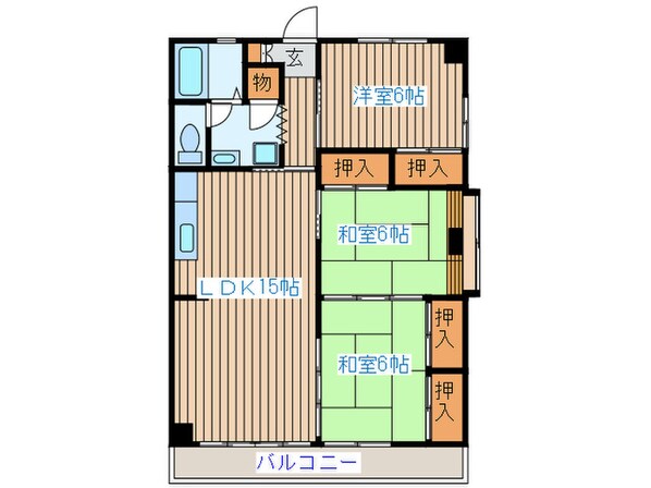 セントラル北山の物件間取画像